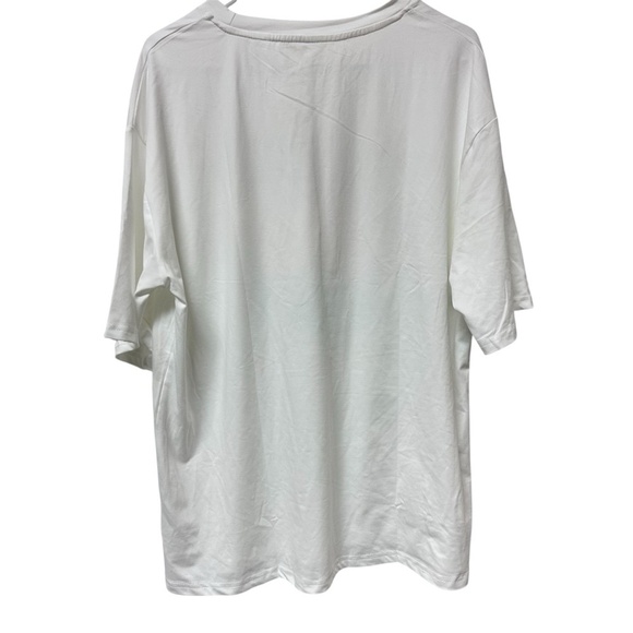 Oversized Graphic Tee Yellowstone womens large white T-shirt casual lounge - Picture 3 of 4